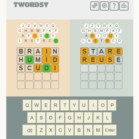 Twordsy game